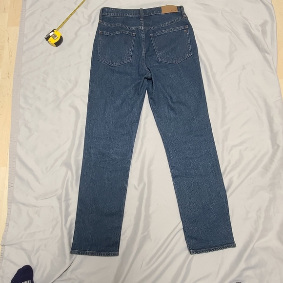 Madewell Blue Straight Leg Jeans - Picture 4 of 12